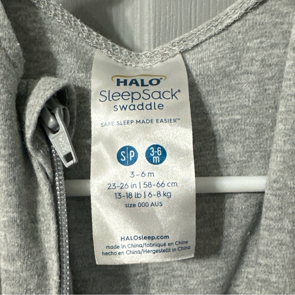 Halo SleepSack Swaddle in Soft Heather